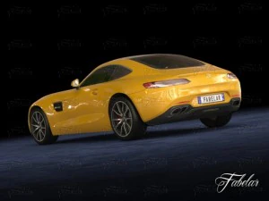 mercedes amg gt vray 3D Model