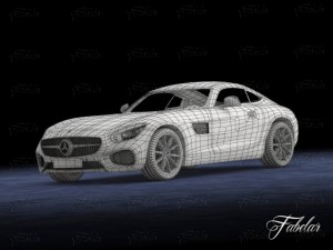 mercedes amg gt vray 3D Model