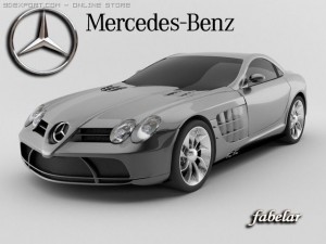 mercedes mclaren slr 3D Model