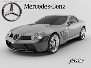 mercedes mclaren slr Model 3D