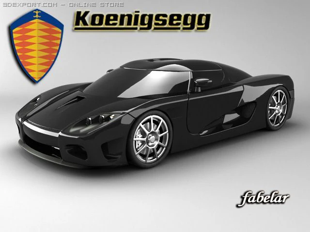 koenigsegg ccx 3D Model .c4d .max .obj .3ds .fbx .stl .blend 