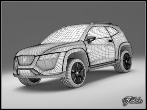seat tribu concept 3D 모델