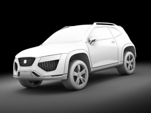 seat tribu concept 3D 모델