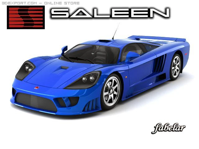 saleen s7 3D Model .c4d .max .obj .3ds .fbx .stl .blend 