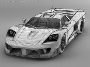 saleen s7 Modelo 3D