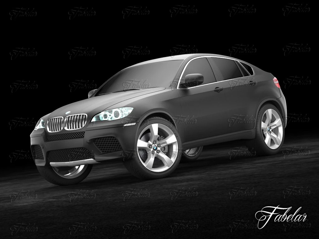 bmw x6 2013 3D Model .c4d .max .obj .3ds .fbx .stl .blend 