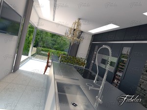 kitchen 01 Modello 3D