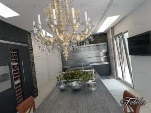 kitchen 01 Modello 3D