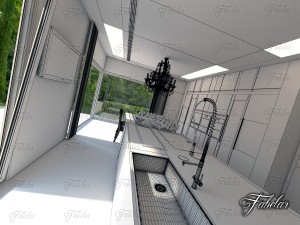 kitchen 01 Modello 3D