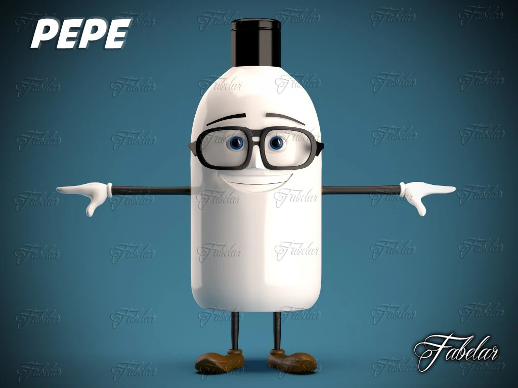 pepe 3D Model .c4d .max .obj .3ds .fbx .stl .blend 