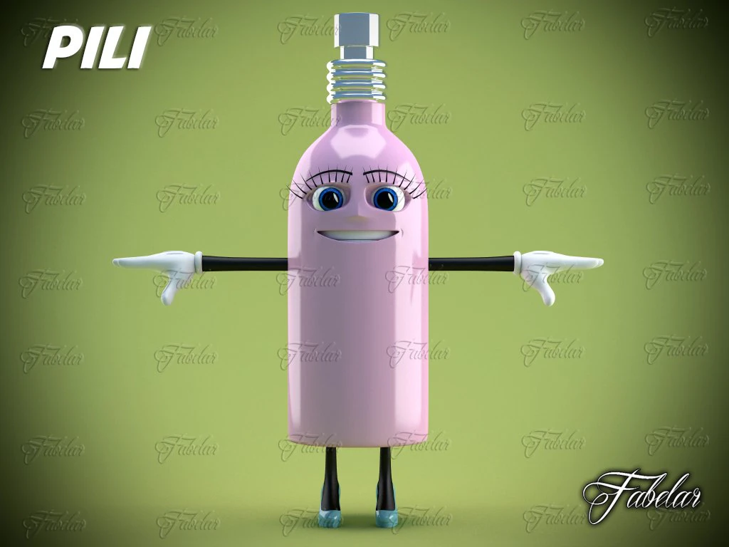 pili 3D Model .c4d .max .obj .3ds .fbx .stl .blend 