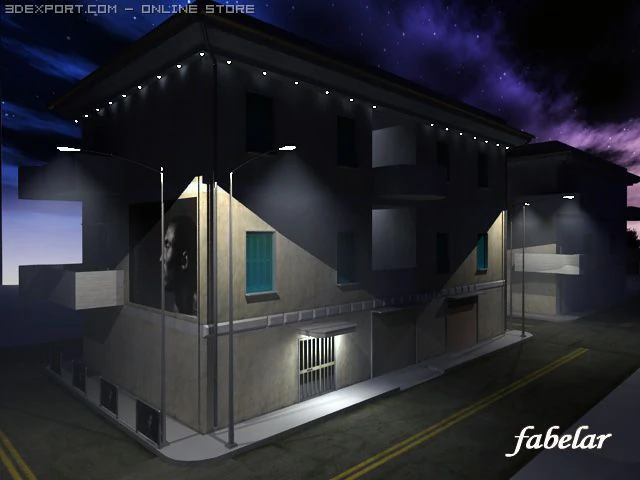palazzo 2 3D Model .c4d .max .obj .3ds .fbx .stl .blend 