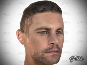 paul walker 3D Model