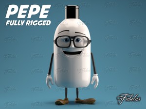 pepe fully rigged 3D Model
