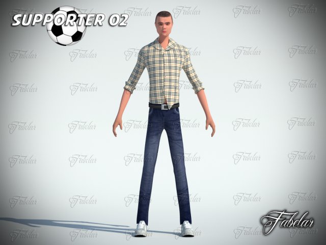 supporter 02 Modelo 3D .c4d .max .obj .3ds .fbx .stl .blend 