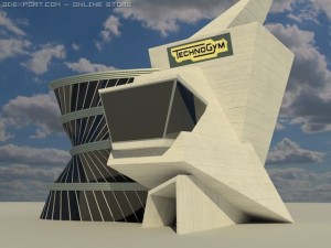 modern gym 3D 모델