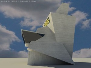 modern gym 3D 모델