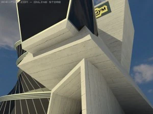modern gym 3D Model