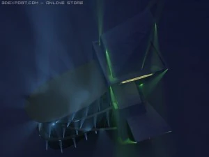 modern gym 3D Model