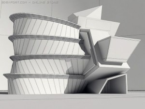 modern gym 3D 모델