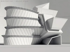 modern gym 3D Model
