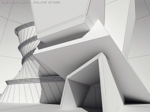 modern gym 3D 모델