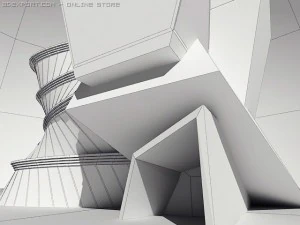 modern gym 3D Model