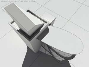 modern gym 3D Model