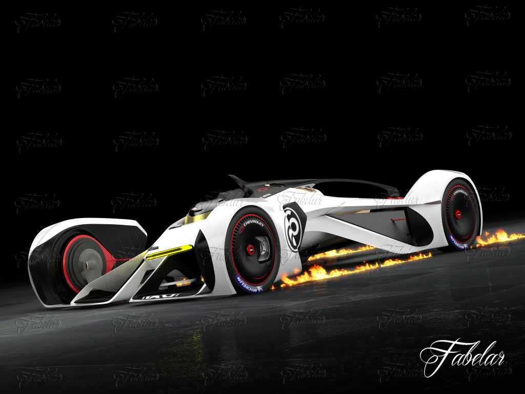 chevrolette chaparral 2x vision gt 3D Model .c4d .max .obj .3ds .fbx .stl .blend