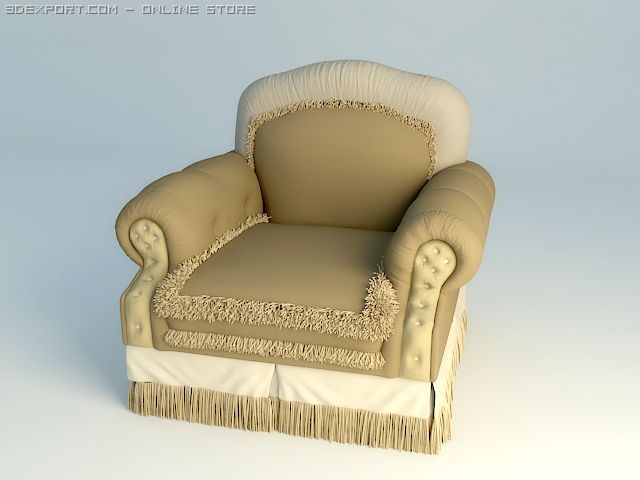 soft chair 3Dモデル .c4d .max .obj .3ds .fbx .stl .blend 