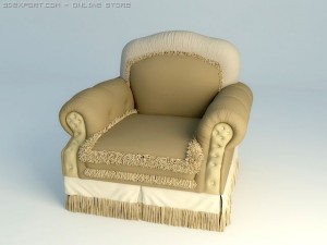 soft chair 3Dモデル
