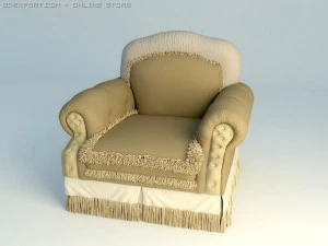 weicher Stuhl 3D Modell
