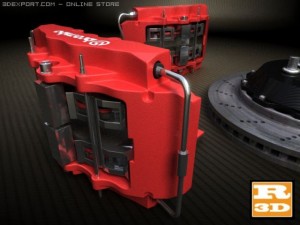 brembo brake system detaliated Modèle 3D