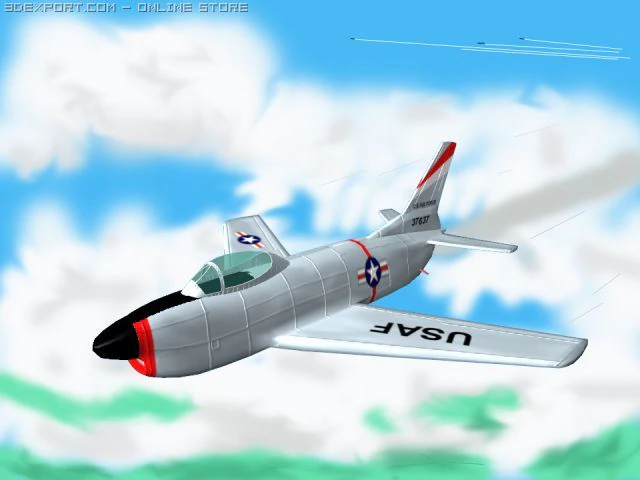 f 86d saber 3D Model .c4d .max .obj .3ds .fbx .stl .blend 