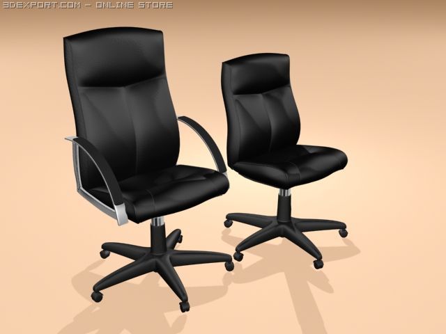 office chairs 3D Model .c4d .max .obj .3ds .fbx .stl .blend 