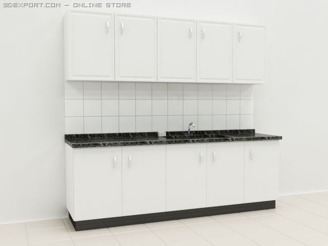 simple kitchen Modelo 3D .c4d .max .obj .3ds .fbx .stl .blend 