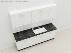 simple kitchen 3D Model
