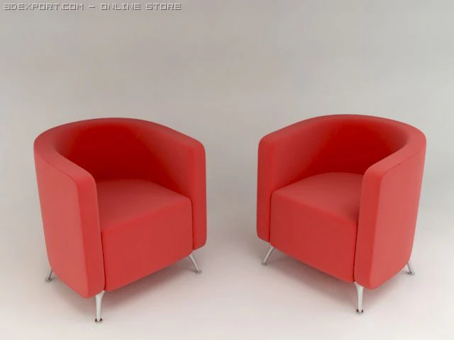 abbey armchair 3D Model .c4d .max .obj .3ds .fbx .stl .blend 
