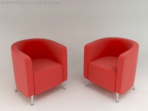 abbey armchair 3D Модель