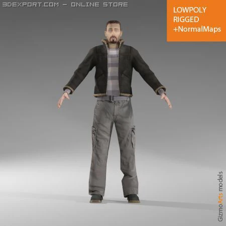 mancasual4 3D Model .c4d .max .obj .3ds .fbx .stl .blend 