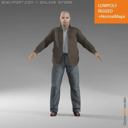 mancasual5 3D Model .c4d .max .obj .3ds .fbx .stl .blend 