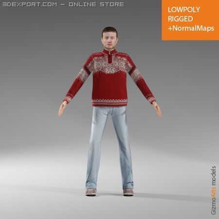 mancasual6 Model 3D .c4d .max .obj .3ds .fbx .stl .blend 