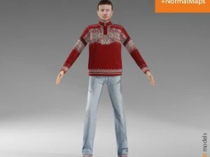 マンカジュアル6 3Dモデル