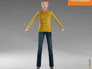 vrouwcasual1 3D Model