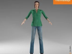 womancasual3 3D Model