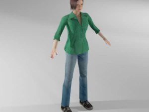 womancasual3 3D Model
