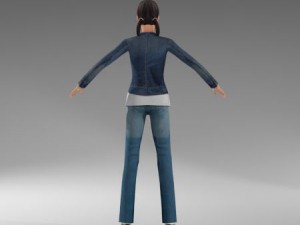 womancasual4 3Dモデル