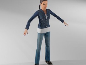 womancasual4 3Dモデル