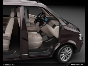 vw transporter t5 2010 kombi Model 3D