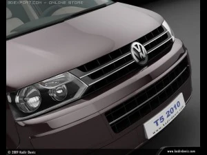 vw transporter t5 2010 kombi 3D Model